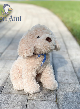 美国monami莫奈美宾利黄金贵宾犬毛绒玩具小狗儿童玩偶圣诞节礼物