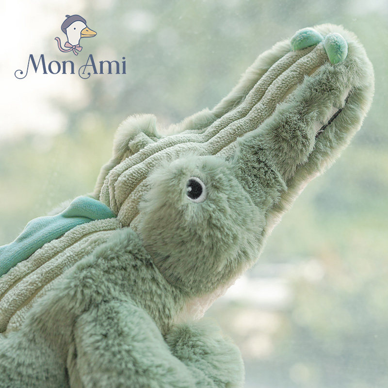 美国monami莫奈美鳄鱼杰格毛绒玩偶丛林野生动物老虎玩具公仔男生