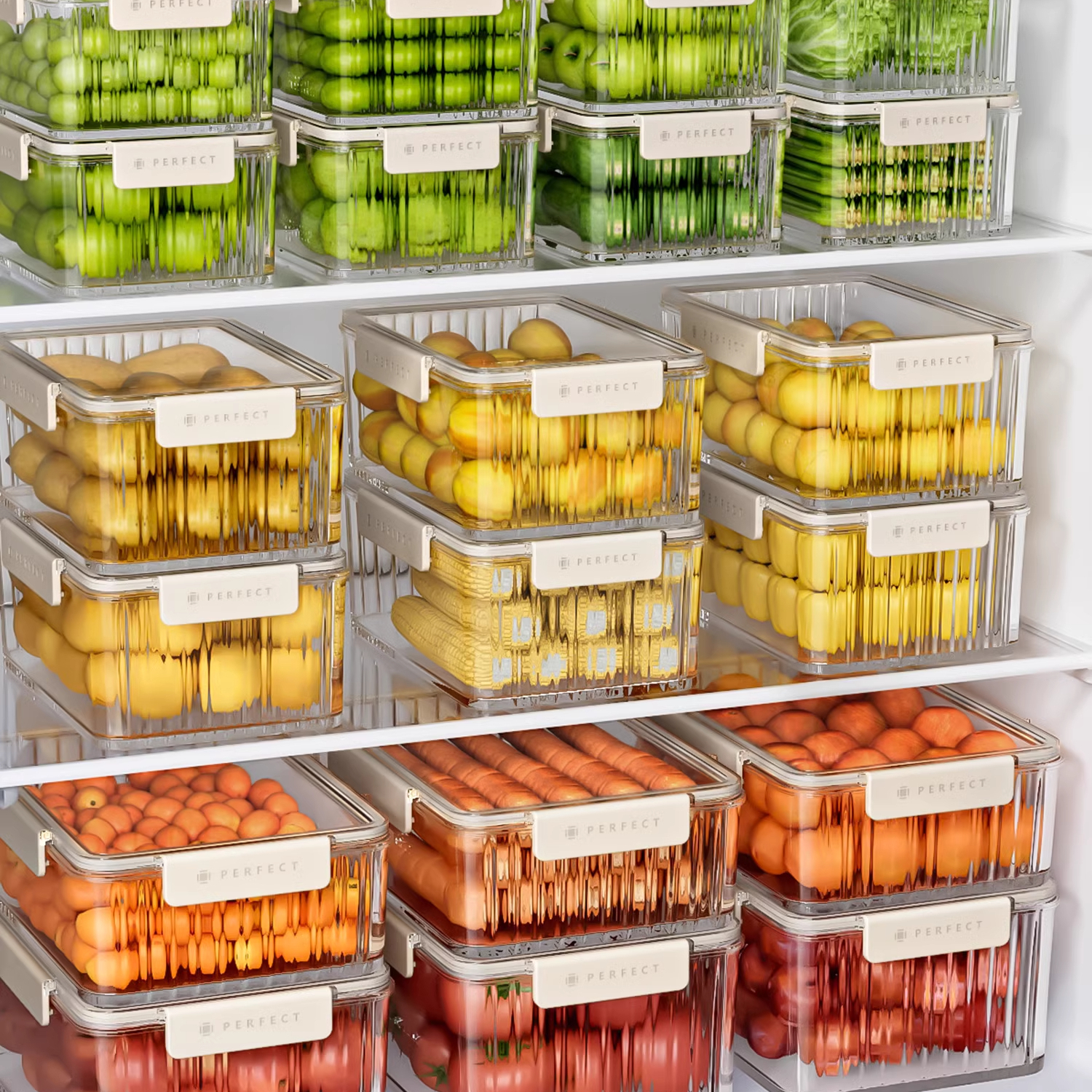 冰箱收纳盒保鲜盒食品级