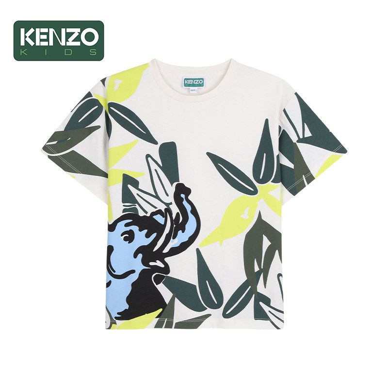 【季末特惠】 KENZO KIDS童装儿童休闲印花短袖T恤K61885