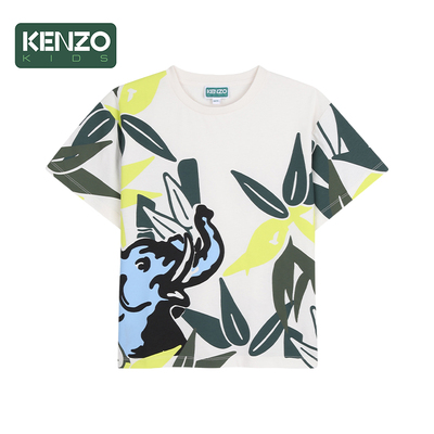 【季末特惠】 KENZO KIDS童装儿童休闲印花短袖T恤K61885