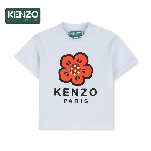 【季末特惠】 KENZO KIDS童装婴童休闲海棠花短袖T恤K61818