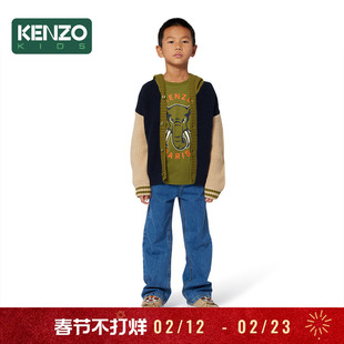 【2025秋冬新品】KENZO KIDS童装儿童大象图案短袖针织T恤K61446