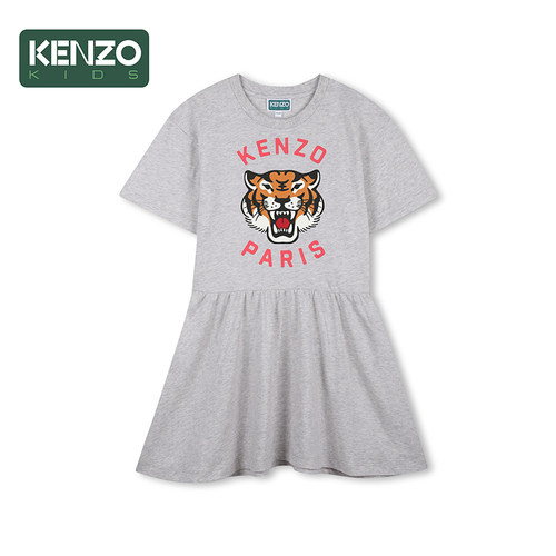 【季末特惠】 KENZO KIDS童装儿童休闲短袖印花连衣裙K61792