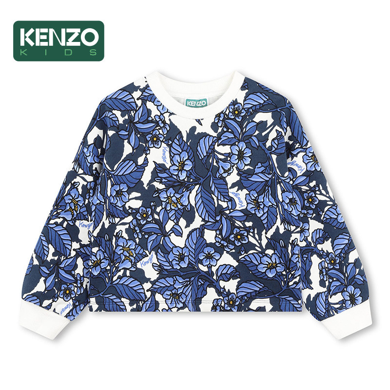 【断码特惠】KENZO KIDS童装儿童女童休闲圆领卫衣套头衫K60695
