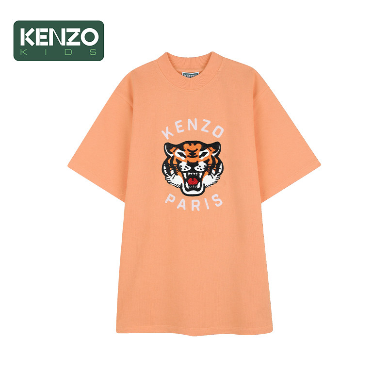 【季末特惠】 KENZO KIDS童装女童经典短袖连衣裙K61865