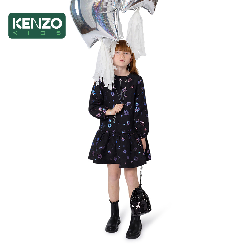 【2025秋冬新品】KENZO KIDS童装儿童连衣裙K61340