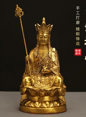 高端黄铜地藏王供奉摆件