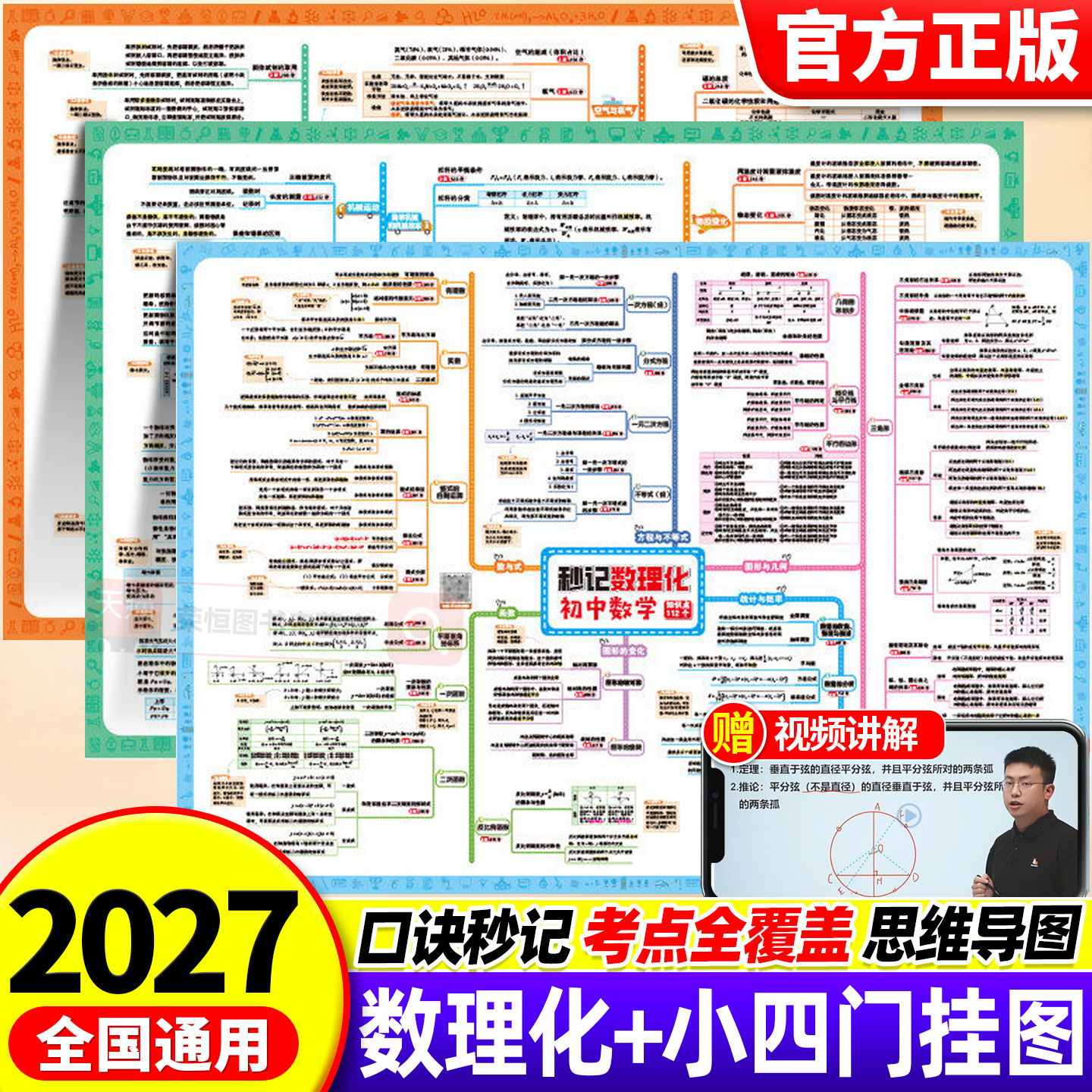 口诀挂图】艾麦思初中秒记数理化图片