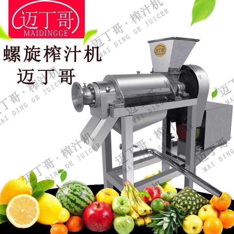 小黄姜榨汁机工厂用刺梨沙棘果汁压榨机苹果梨葡萄螺旋榨汁机