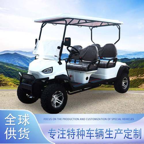 高尔夫球车外贸出口4座6座酒店景区接驳车球场售楼处电动观光车