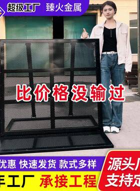 定制黑色防爆铁马护栏演唱会音乐节可移动护栏大型活动折叠围挡