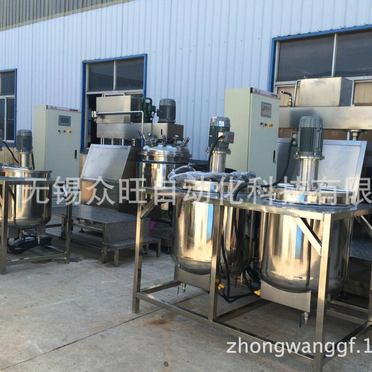 商用制膏机全自动软膏灌装机高精度制药搅拌设备真空乳化机不锈钢