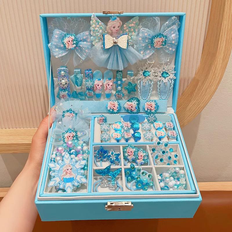 德国艾爱莎公主儿童8冰雪发饰高端礼盒10岁小女孩生日礼首饰盒6