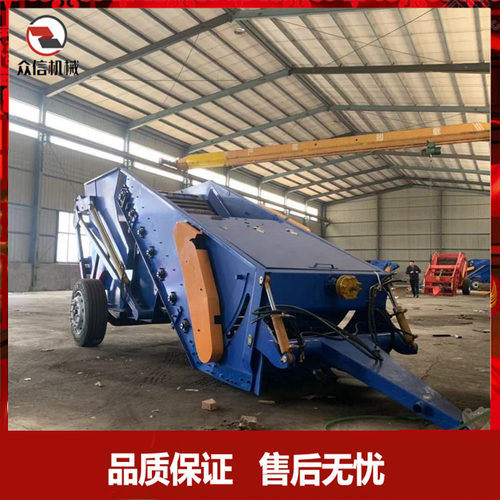 大型自动捡石机四轮带开荒农田捡石头挖石机 全自动筛石捡石机