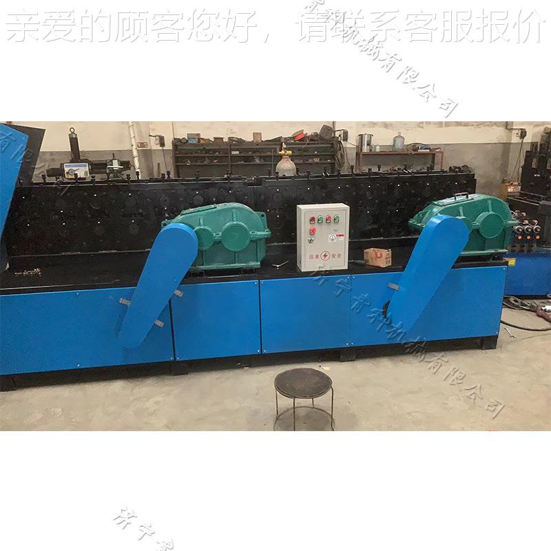 4架8架子管变方QK-48管设备建材场管压方市管机工地废子圆管压方