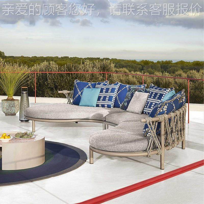 北欧户外沙发庭院光房阳476闲台休酒店别墅室弧形藤椅编组合外家,住宅家具,户外沙发,淘宝优惠券,粉丝福利购,淘宝优惠卷