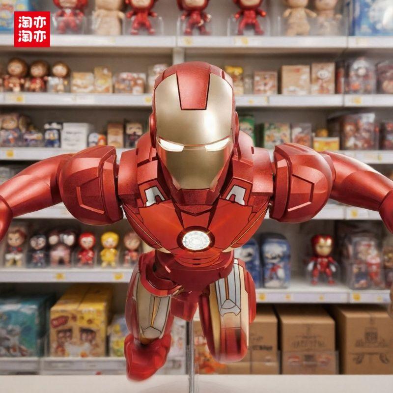 淘亦淘亦无限传奇系列拼装钢铁侠人偶第一弹手办盲盒益智组装人仔