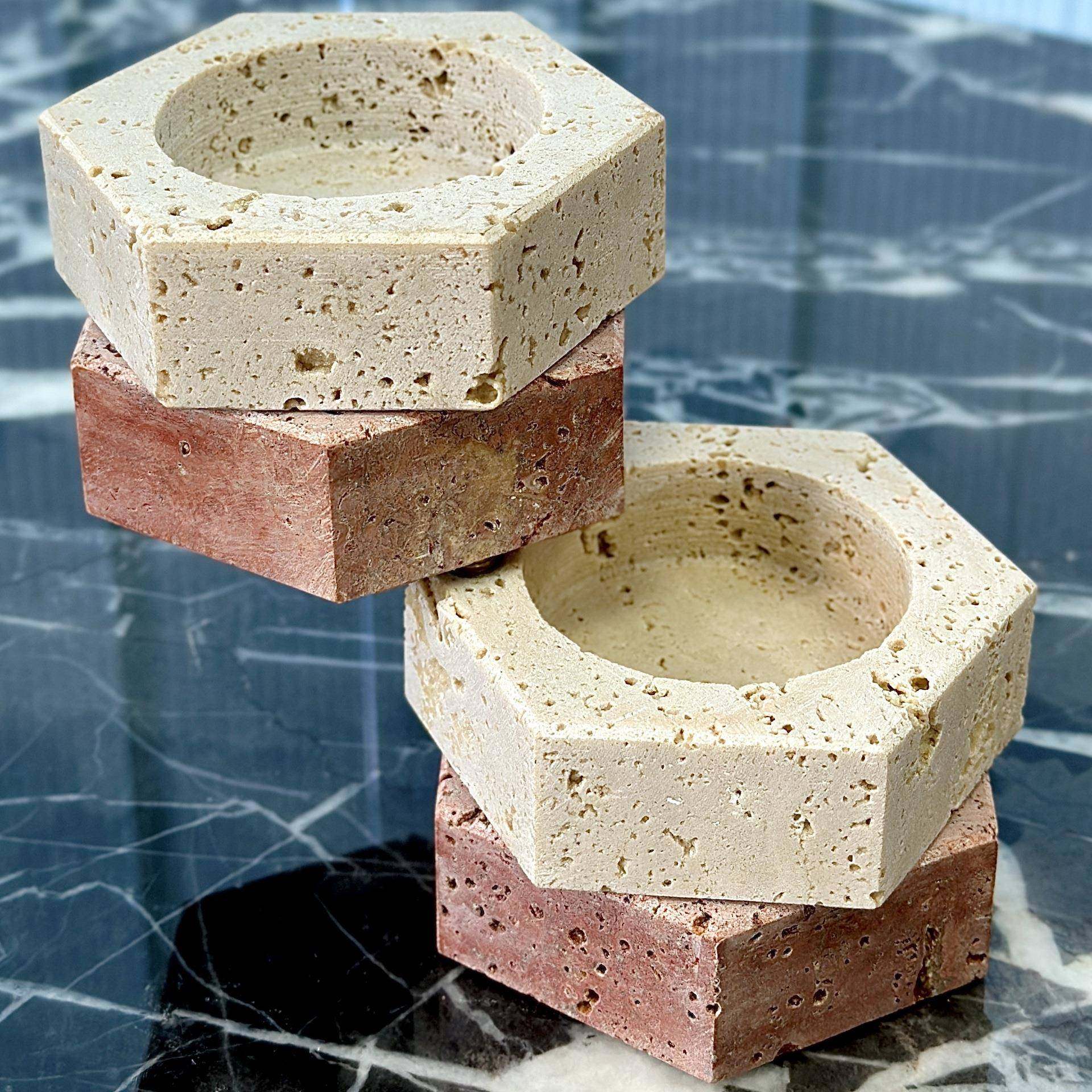 大理石candle香水底座holder烛台陈列支架岩石展示台红洞石头配件,基础建材,其它,淘宝优惠券,粉丝福利购,淘宝优惠卷