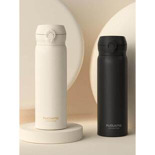 德国精工316不锈钢男保温杯,女学生便携式弹出式水杯,大容量定