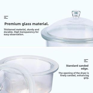 300 实验室玻璃真空干燥器干燥皿150 240 210 400mm450mm盖子 180