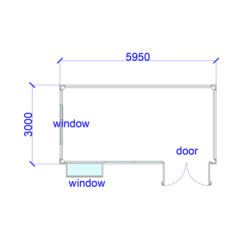 木纹带折叠窗工地板房快拼箱 集成房屋 打包箱房集装箱房宿舍板房