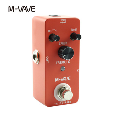M-VAVE TREMOLO空间颤音单块效果器 电吉他 后摇迷幻硬摇风格通用