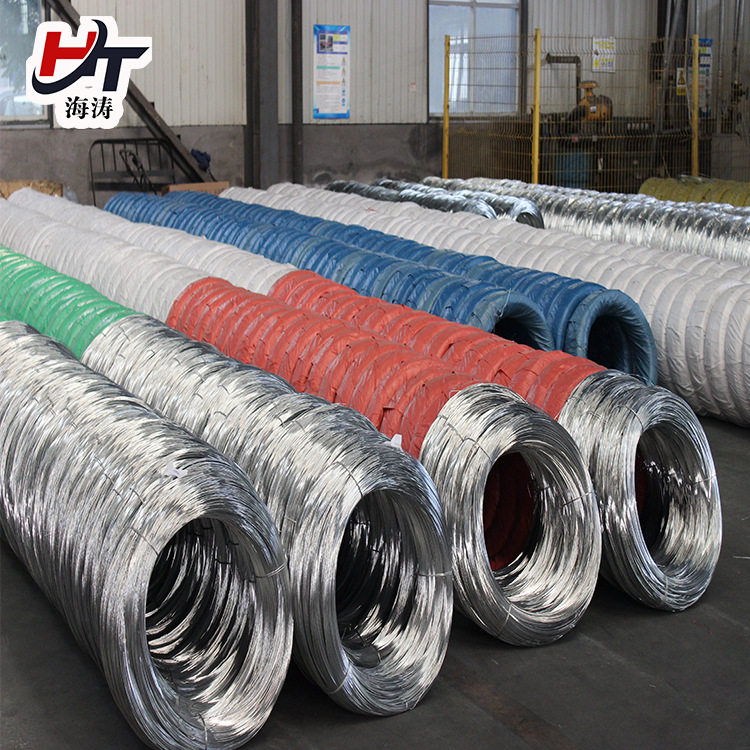 热镀锌钢丝12号铁丝 现货电镀锌铁丝改拔丝U型地钉用冷镀锌改拔丝