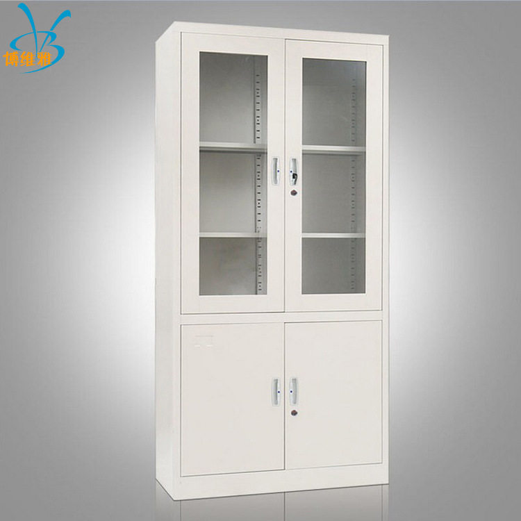 博维雅家具钢制铁皮柜 上玻下铁文件柜 平开书柜批发文件柜更衣柜,模玩/动漫/周边/娃圈三坑/桌游,文化/体育周边,淘宝优惠券,粉丝福利购,淘宝优惠卷
