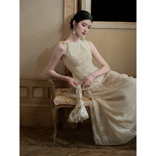 爱丽丝 27上新 法式 夏季 MOPASSANT 蕾丝刺绣收腰马甲半裙套装