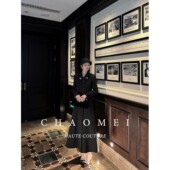 年终特惠 赫本风黑色轻奢秋冬风衣大衣 巴赫旧约 冯 CHAOMEI