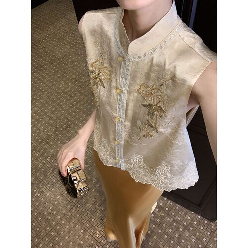 年中清仓【金桐月】新中式订婚婚礼醋酸刺绣汉服套装