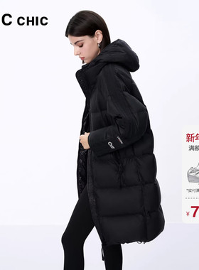LINCCHIC金羽杰羽绒服女款冬季2024新款运动感中长款面包服6251Y