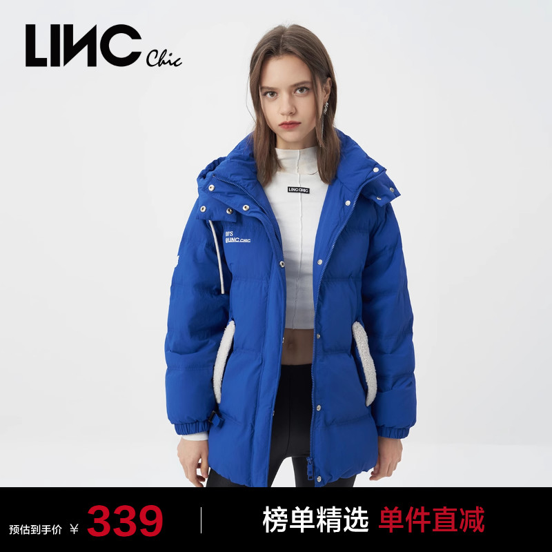 金羽杰复古学院中长款羽绒服女