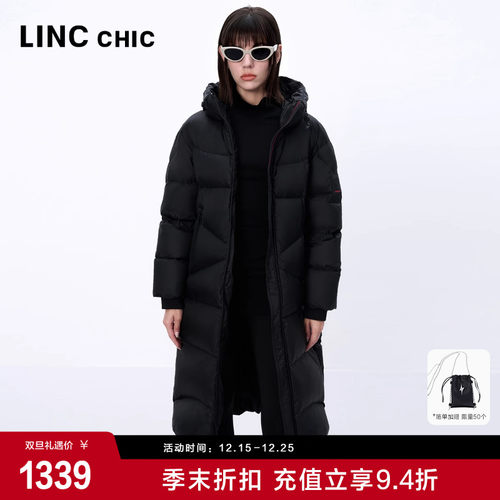【明星同款】LINC金羽杰2024年新款机能长款加厚羽绒服女8192Y