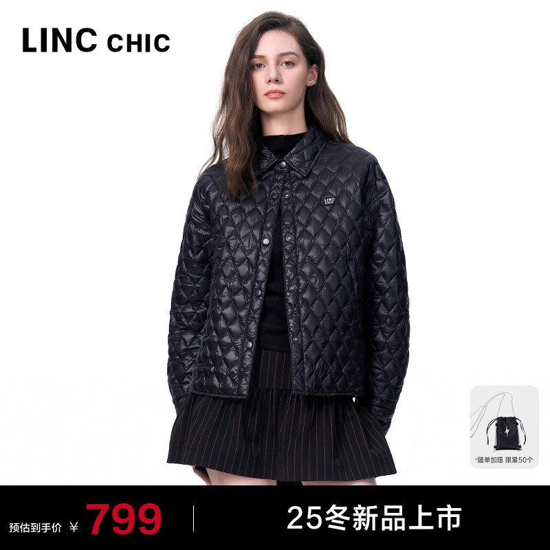 超轻衬衫感短款轻薄羽绒服