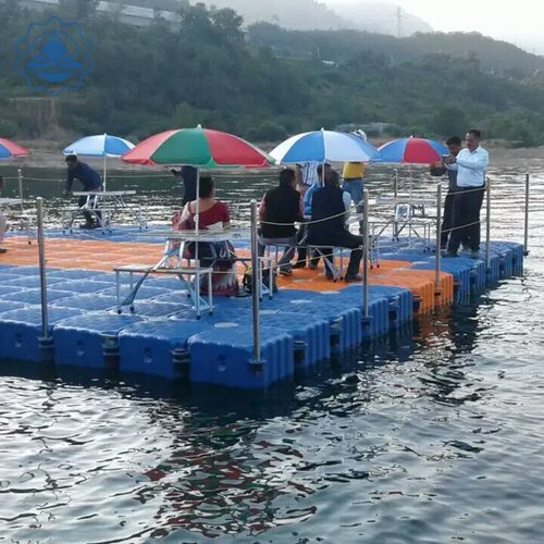 海上鱼排养鱼网箱浮筒浮桶平台装配式游泳池拆装式游泳池水上码头