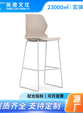 培训专用折叠椅带写字板 PP 材质学生会议椅办公培训椅加厚钢架承