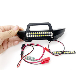 TRAXXAS 1/10  小X大脚车前杠带灯 高亮前后LED车灯 后杠灯