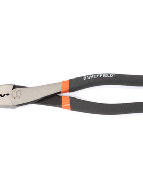 钢盾工具 8寸双色麻柄压线钳压接钳S035008