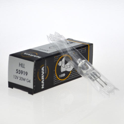 NARVA利华HLL 12V20W G4 55919生化分析仪卤素灯泡12V20W