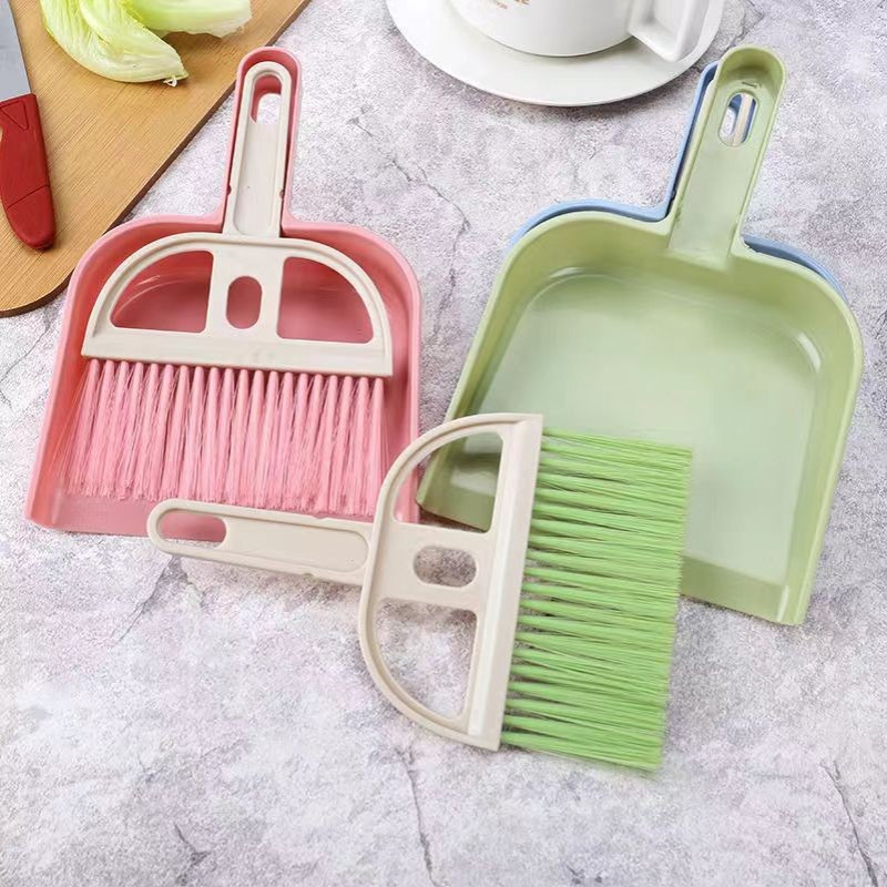 北欧色桌面迷你小扫把带铲子组合装客厅桌面电脑键盘杂物清洁刷