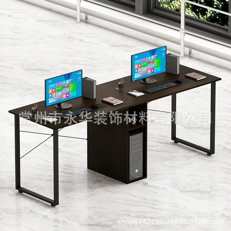 职员办公桌简约现代双人位员工卡座办公室桌组合2职员办公财务桌