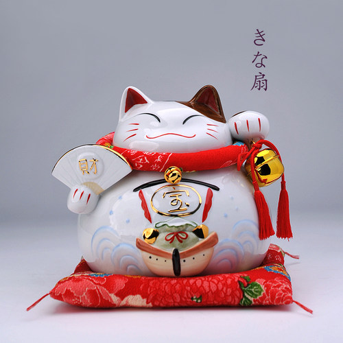 日本进口猫舍道乐堂本铺招财猫