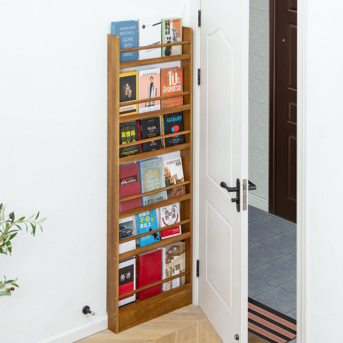 门后窄缝书架落地靠墙多层置物架杂志书刊架省空间绘本架儿童书柜