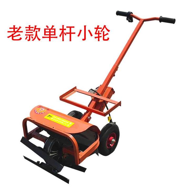 2021手推式U电动p除草机农用小型锄地松土充电式果园锄头机开荒滚