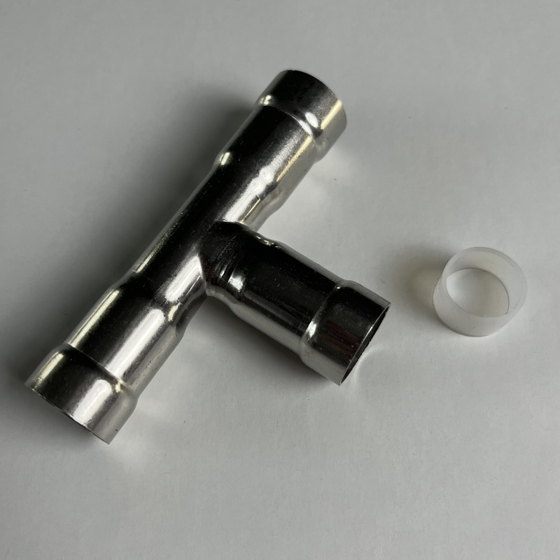 环压式管件等径三通304薄壁不锈钢316水管挤压外接三通穿线普通