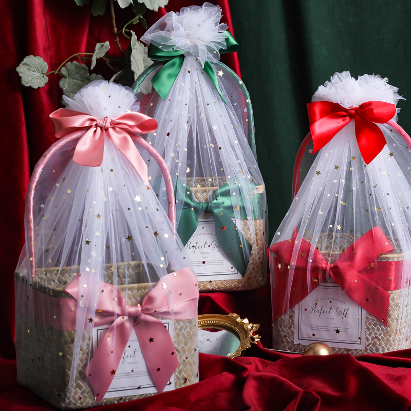 伴娘伴手礼手提篮空盒满月回礼婚礼生日精致礼物盒子伴手礼盒包装