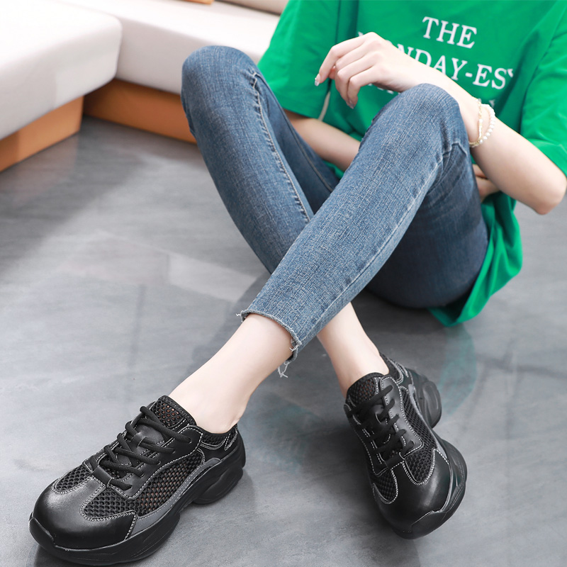 时尚钢头防砸新款夏天劳保鞋女款钢包头女士软底安全轻便防刺夏季