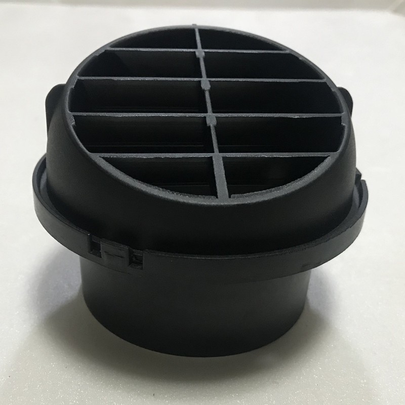 出风口76mm柴暖配件大全单孔出风网罩驻车加热器暖风机出风管风口